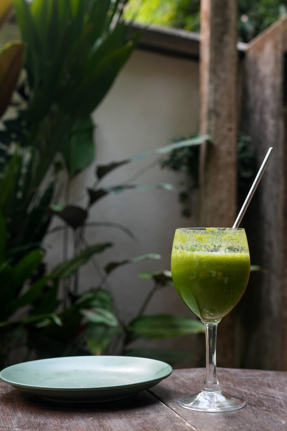 Fresh organic green juice