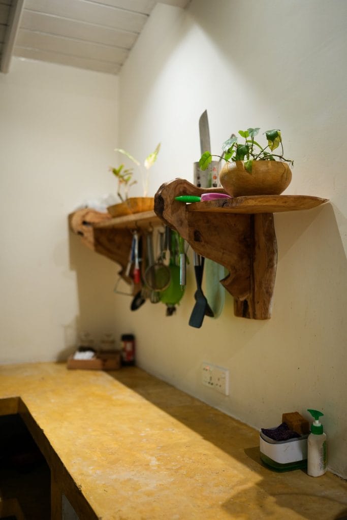 The verandas at Medusa Bungalow, set for a group